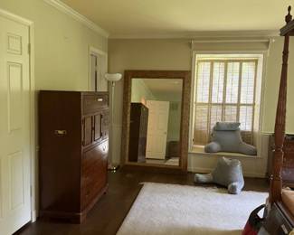Antique mahogany dressers & extra large mirrors
