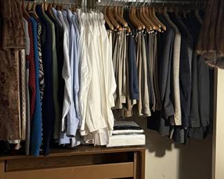 Designer men’s suits & dress shirts, Dress pants, sweaters & suit jackets, dress shoes