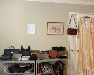 Purses including vintage Coach bag