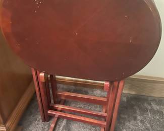 Wood Serving Tray Set of Four