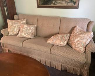 Formal Living Room Davenport & Paisley Pillows