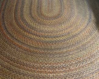 Huge Braided Cotton or Wool?  Rug, Approx., 11.5" x 9'