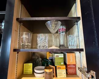 Teas, glassware