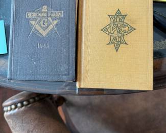 Old Masonic and Eastern star books