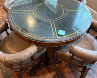 Maitland Smith game table and chairs