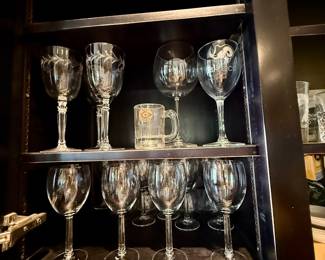 Wine etc glasses
