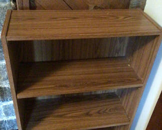 Lot 37: Wooden four-shelf bookcase