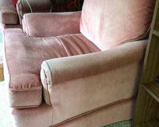Lot 5: Pink Upholstered Armchair
