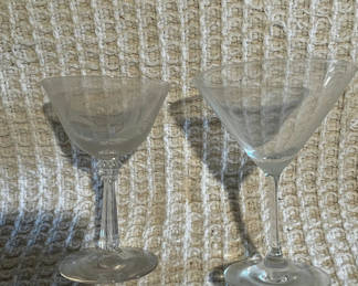 Lot 469: Martini glasses