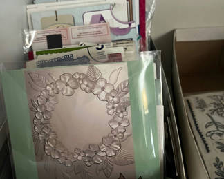 Lot 102: Assorted scrapbooking and craft supplies