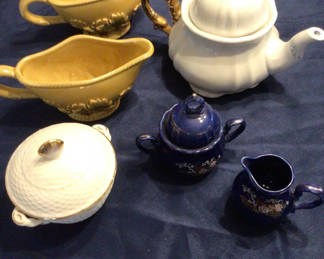 Lot 91: Assorted Ceramic Teapots, Creamers, and Lidded Dishes