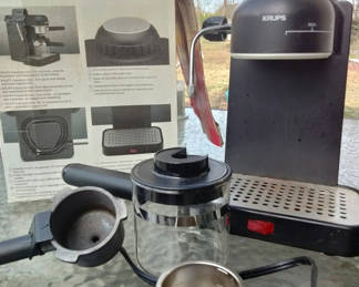 Lot 10: Krups Espresso Mini coffee machine with accessories