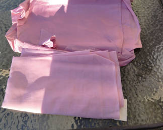 Lot 119: 12 yards pink fabric