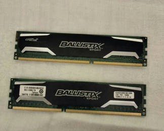 Lot 96: Two Crucial Ballistix Sport RAM Modules