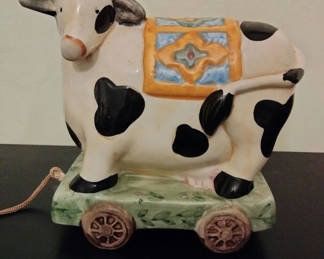 Lot 24: Ceramic cow  with Nantucket label