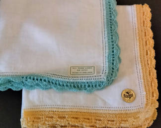 Lot 35: Vintage Linen Hankerchiefs, unused
