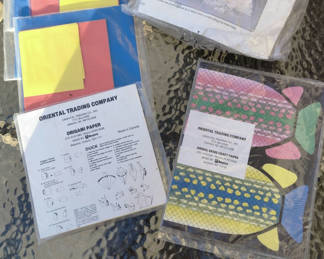 Lot 90: Origami Paper and paper fan kit