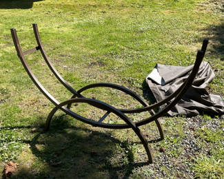 Lot 21: Metal Firewood Holder, plastic cover