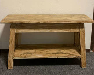 Lot 51: Small Painted Coffee Table Or Bench
