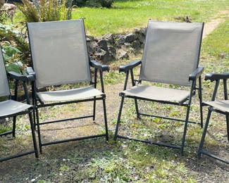 Lot 74: 4 Folding Patio Chairs