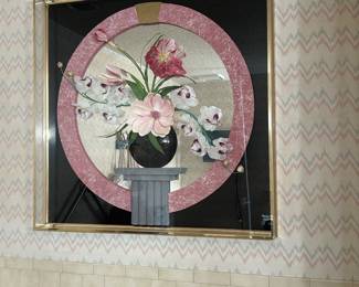 Huge unique mirrored picture 
