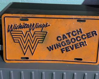 Wings license plate 