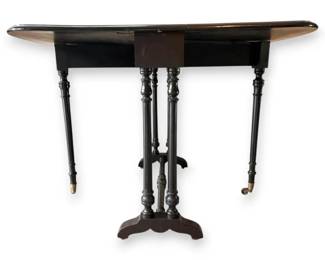 Victorian Ebonized Dropleaf Gate Leg Table