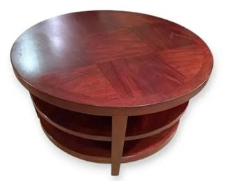 Wooden Circular Coffee Table