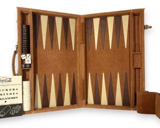 Vintage Cambor Travel Backgammon Set