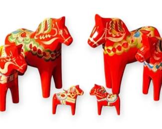 Swedish Handcrafted Dala Horses from Dalarna Province In Sweden