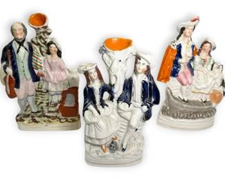 Antique Staffordshire Porcelain Figures