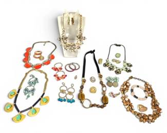 Colorful Rings, Earrings,  Necklaces