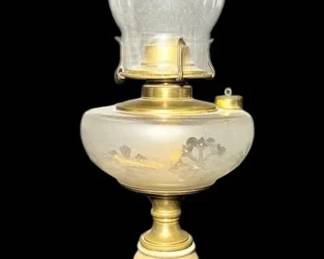 19thcentury Victorian Kerosene Lamp