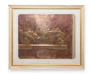 Framed Copper Embossed Art