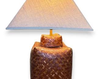 Woven Rattan Lamp