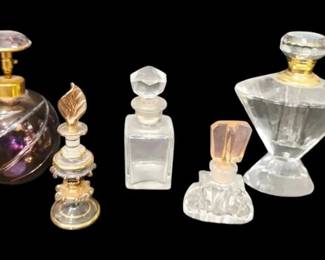 5 Vintage Perfume Bottles