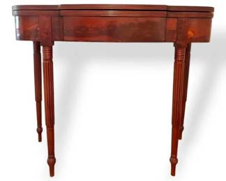 Sheraton Style Mahogany Card Table