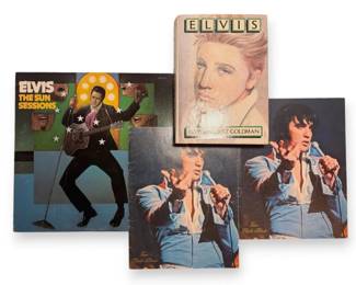 Elvis Lot  The Sun Sessions Record Player, Book  Tour Photo Albums