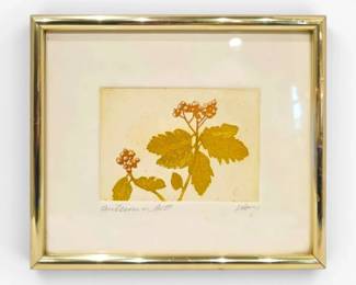 Autumn Plant Print Signed