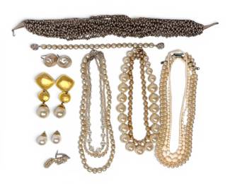 Pearl  Faux Pearl Necklaces With Sterling Clasps