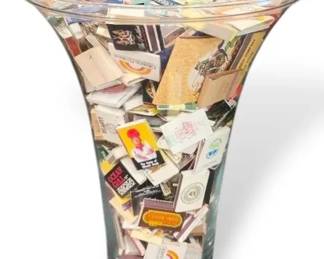 Vintage Matchbook Collection 17 Vase