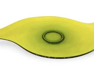 MCM Viking Glass Epic Avocado Green Dish 17 