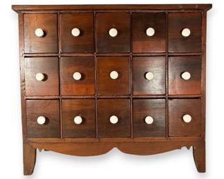 15drawer Farmhouse Apothecary Cabinet