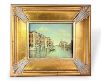 Venetian Grand Canal Scene 18.5 x 16.5 