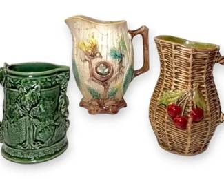 Majolica Pitchers