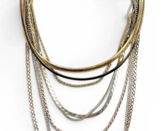 Sterling Silver Chains And Necklaces 94g Total
