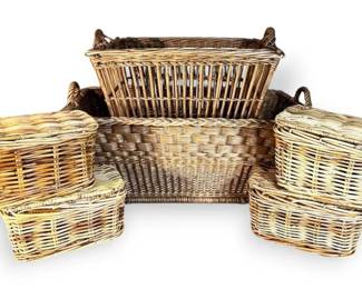 Large  Small Rattan Wicker Baskets