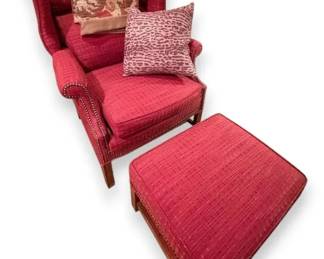 Wingback Chair w Ottoman