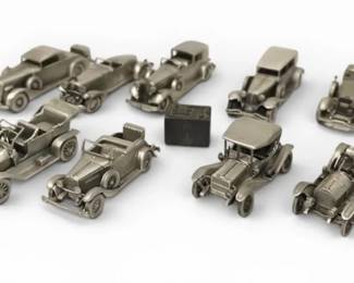 Danbury Mint Pewter Antique Cars