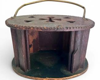 Antique Wooden Foot Warmer